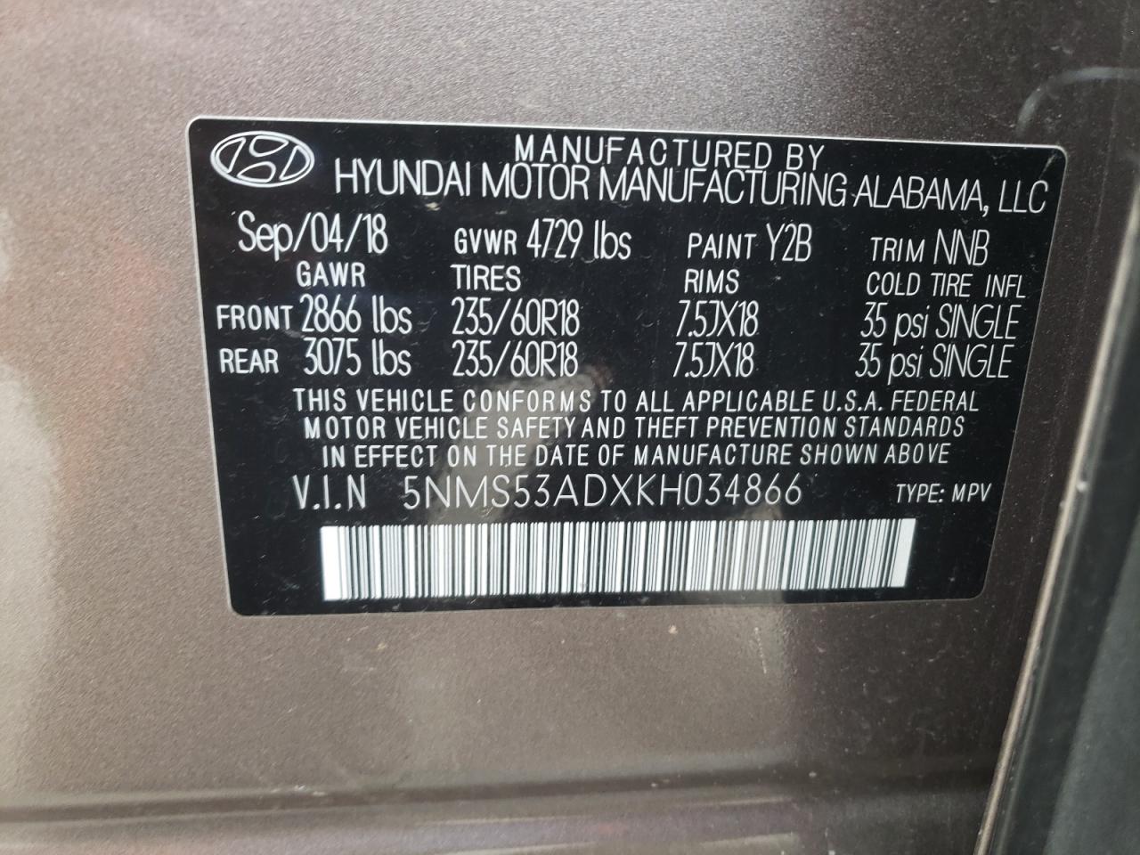 2019 Hyundai Santa Fe - Image 14