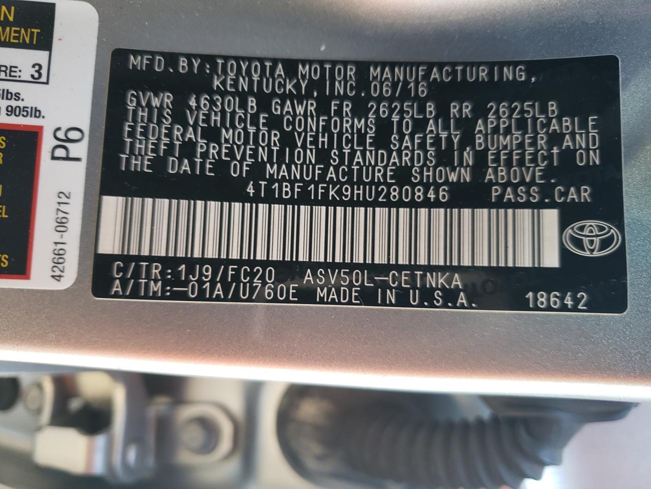 2017 Toyota Camry - Image 14
