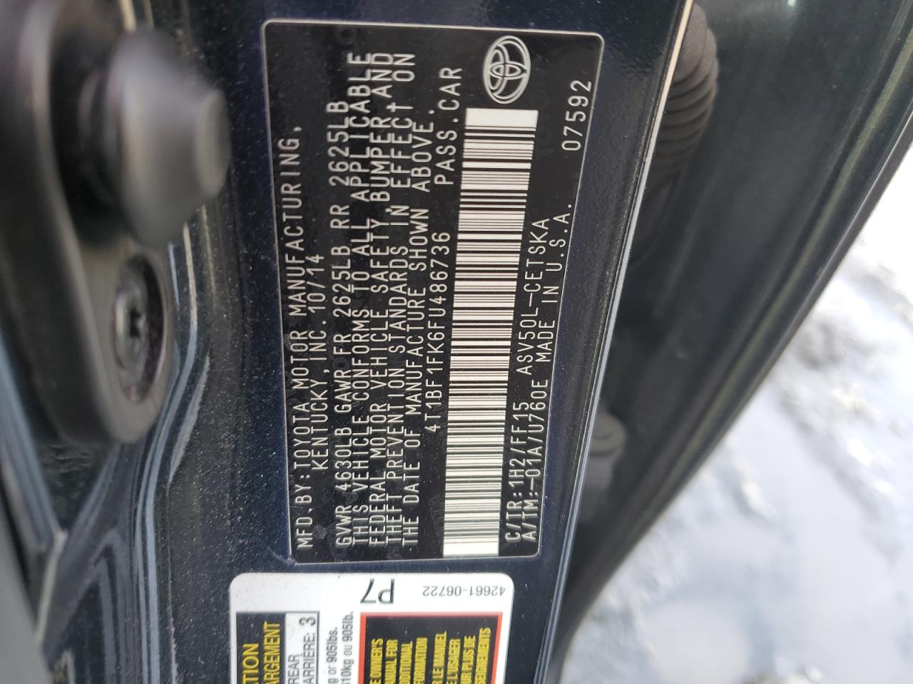 2015 Toyota Camry - Image 13