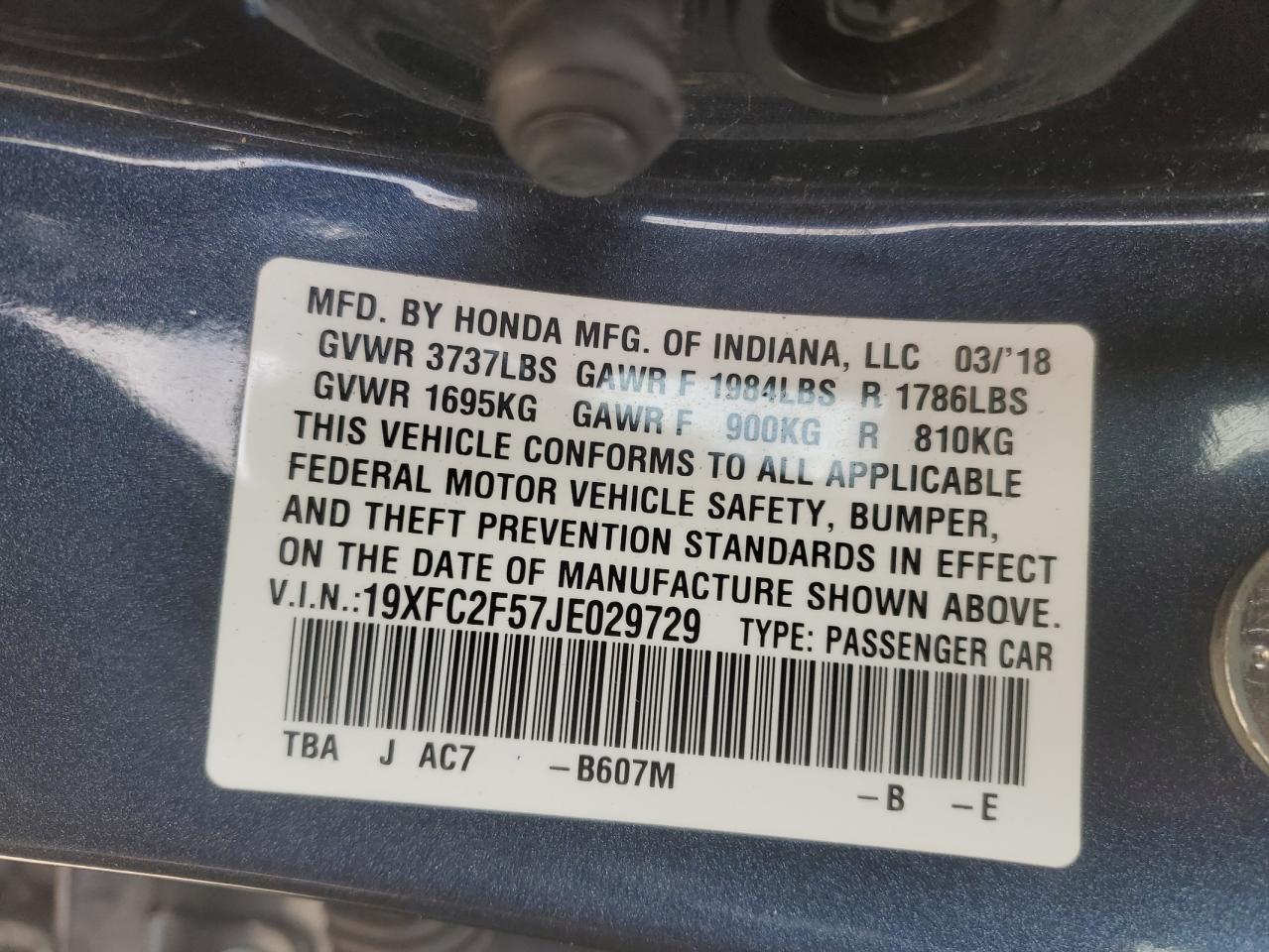 2018 Honda Civic - Image 13