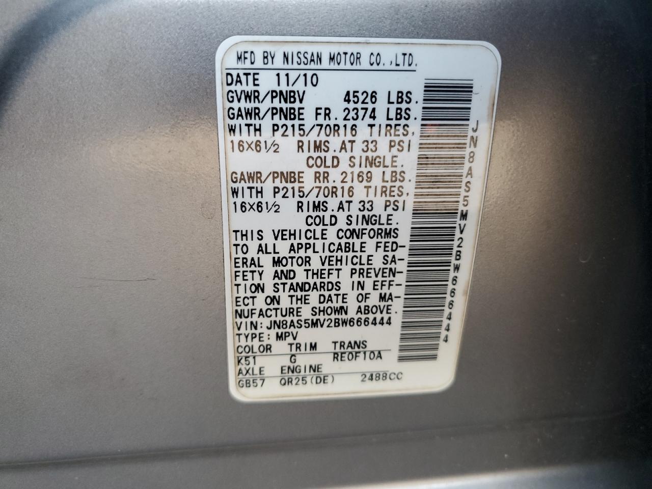 2011 Nissan Rogue - Image 13
