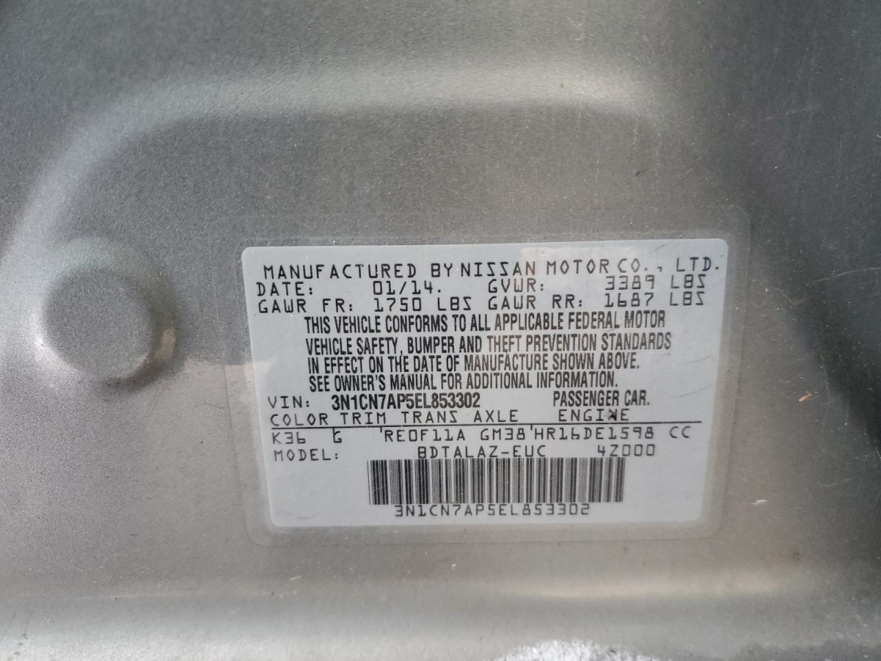 2014 Nissan Versa - Image 12