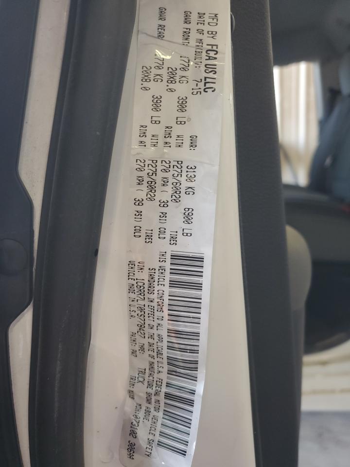 2015 Ram 1500 Slt VIN: 1C6RR7LT0FS778427 Lot: 41597365