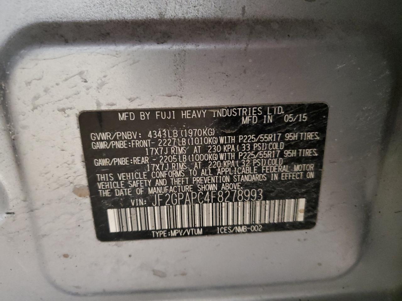2015 Subaru XV - Image 13