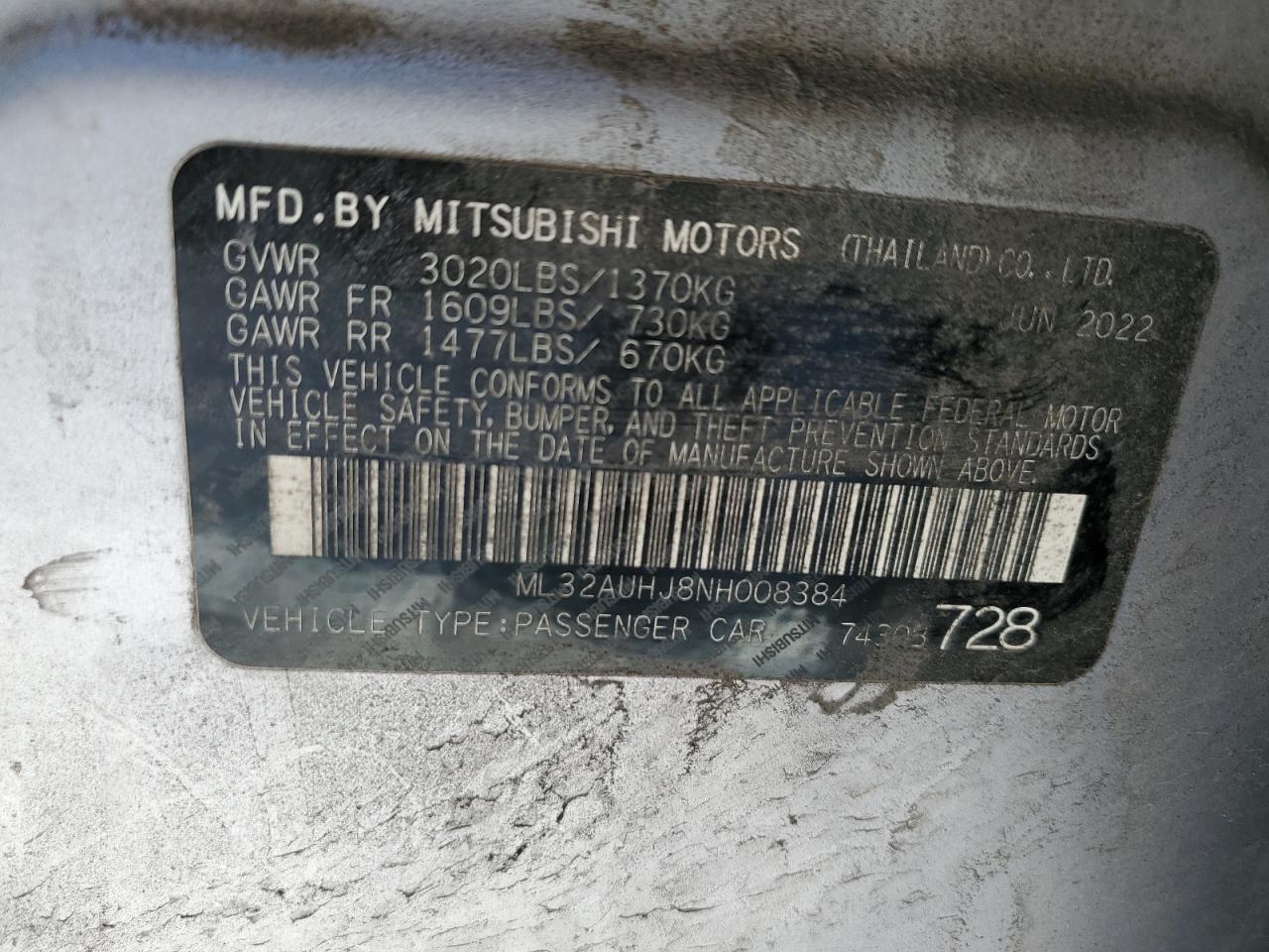 2022 Mitsubishi Mirage - Image 14