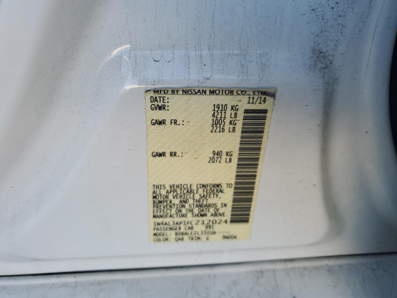 2015 Nissan Altima - Image 14