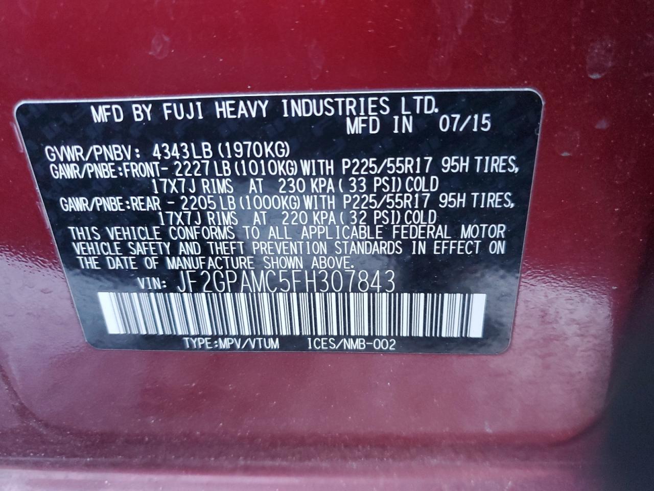 2015 Subaru XV - Image 14