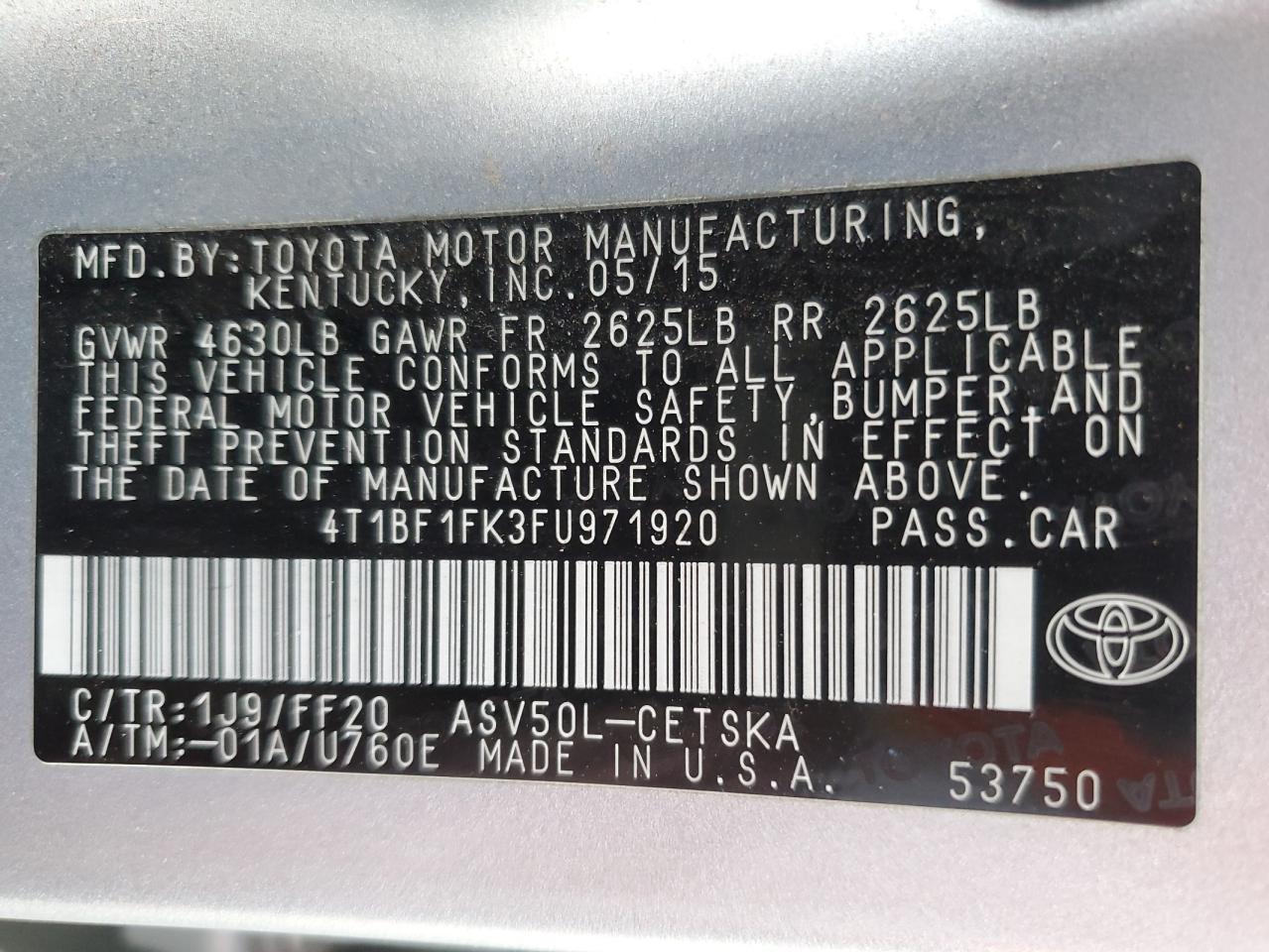 2015 Toyota Camry - Image 12
