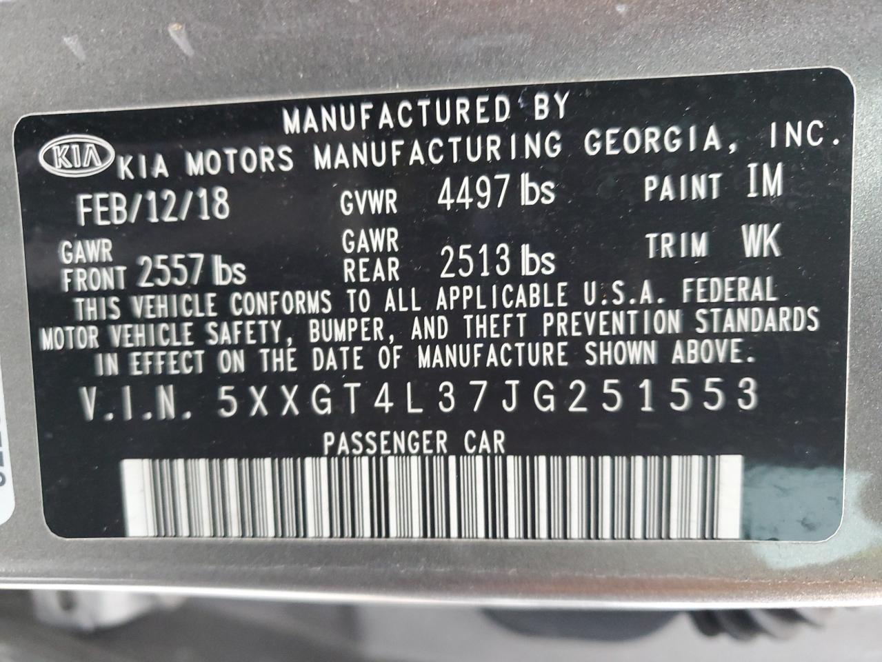 2018 Kia Optima - Image 13