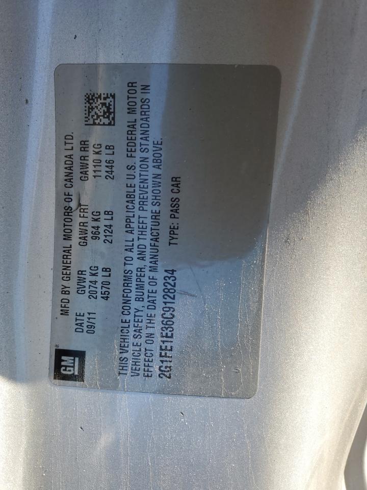 2012 Chevrolet Camaro Ls VIN: 2G1FE1E36C9128234 Lot: 88033305