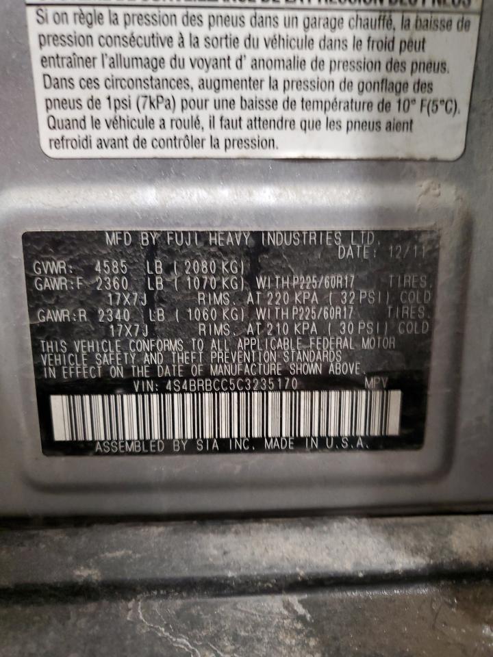 2012 Subaru Outback - Image 12