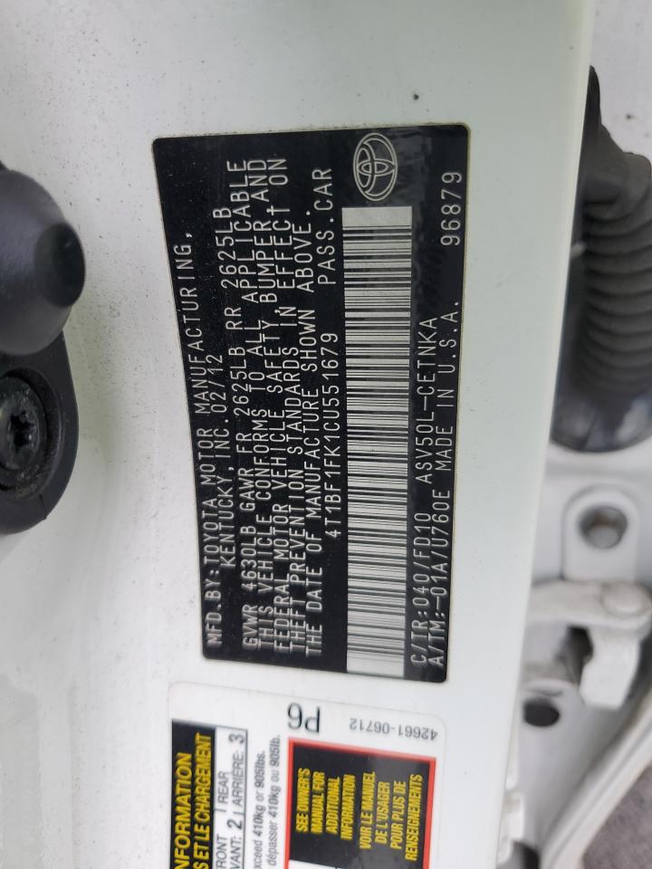 2012 Toyota Camry - Image 13
