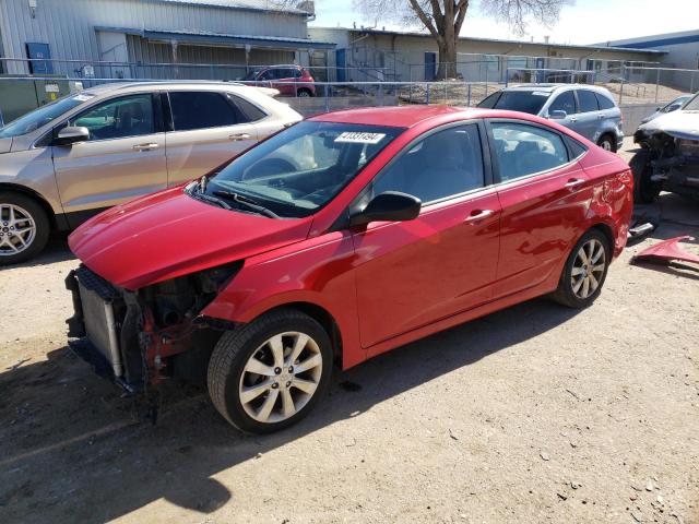  HYUNDAI ACCENT 2012 Червоний