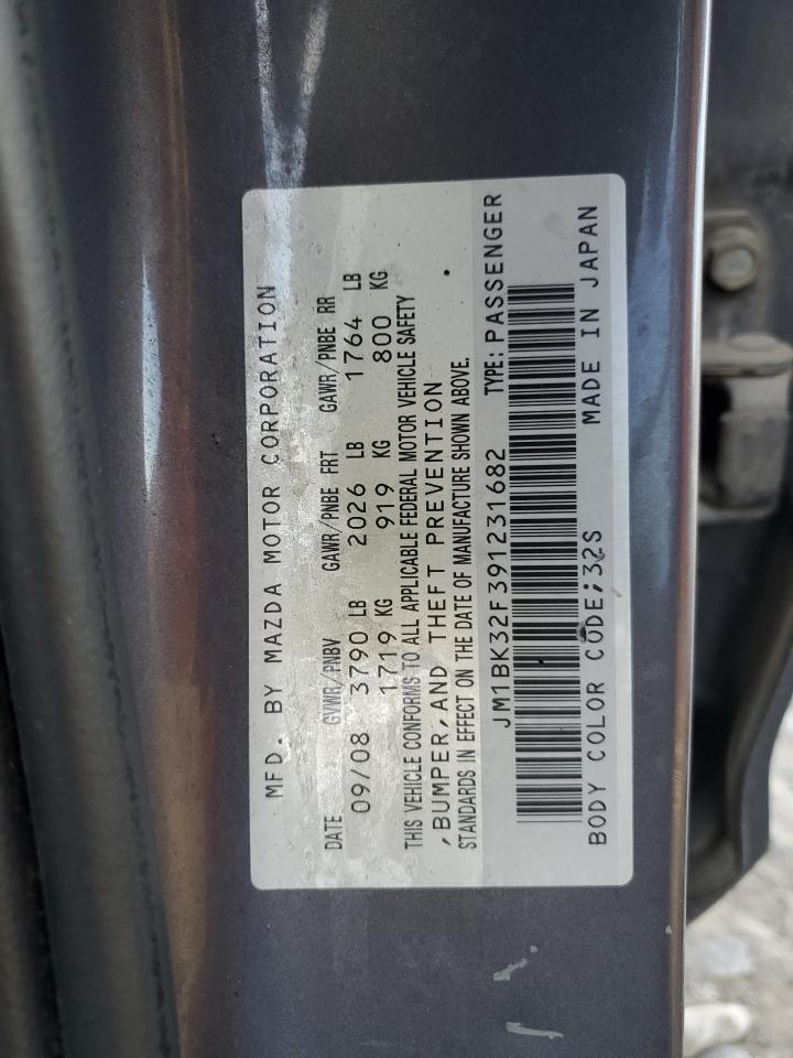 JM1BK32F391231682 2009 Mazda 3 I