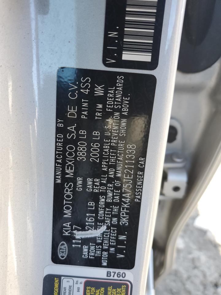 3KPFK4A75JE211338 2018 Kia Forte Lx