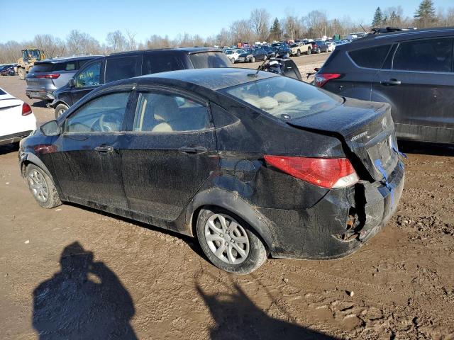 Sedans HYUNDAI ACCENT 2012 Czarny