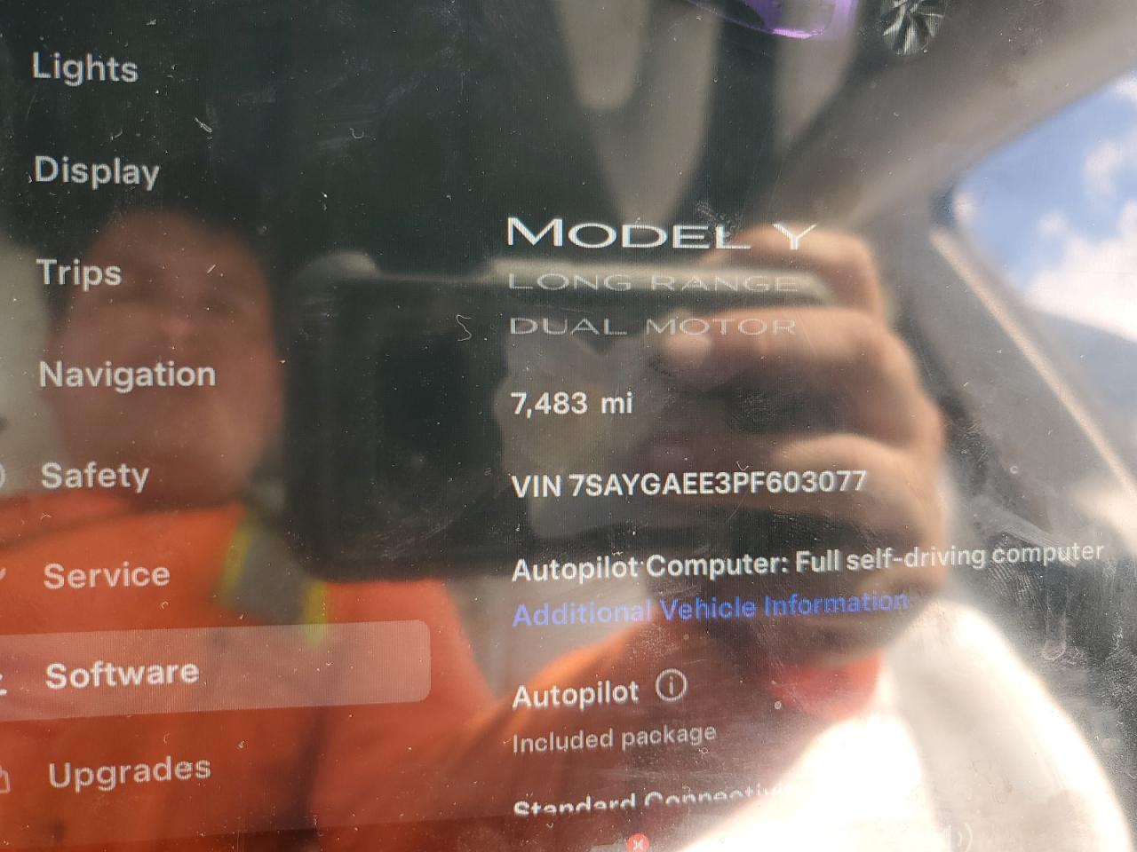 2023 Tesla Model Y VIN: 7SAYGAEE3PF603077 Lot: 43071124