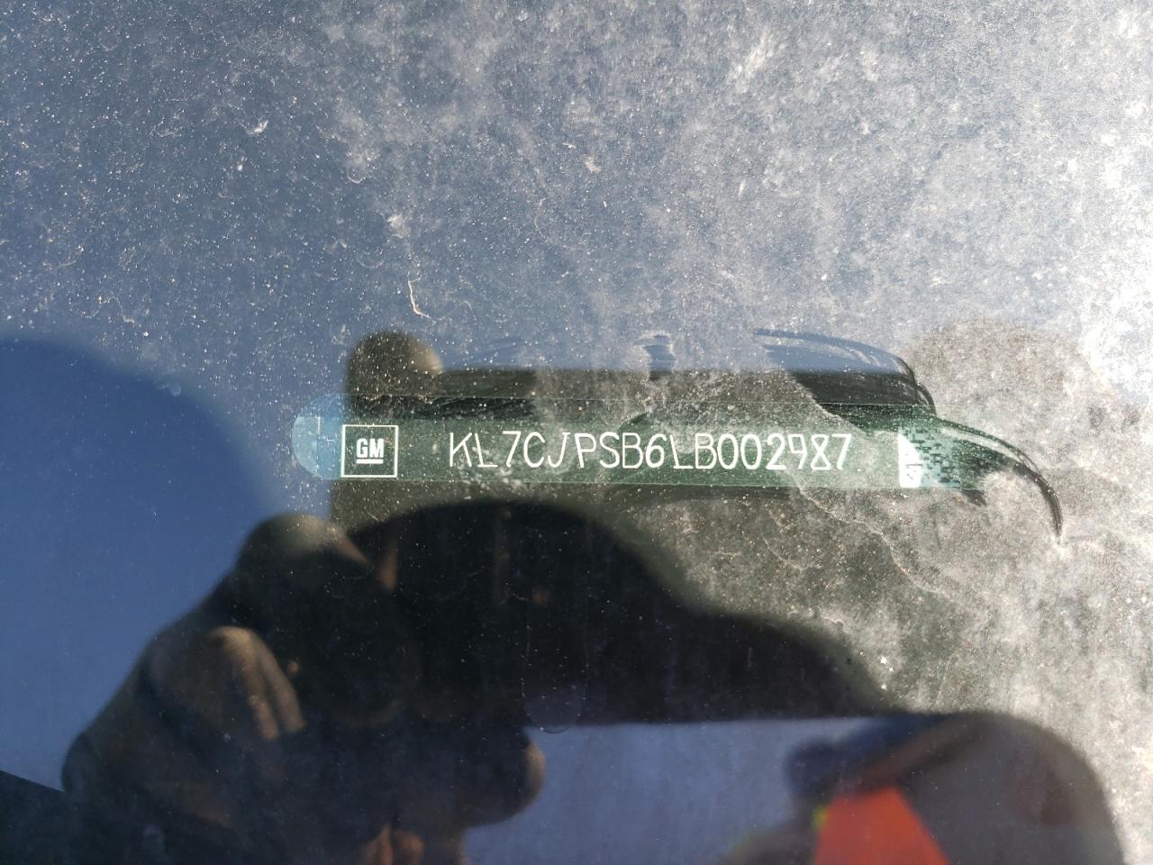 2020 Chevrolet Trax 1Lt VIN: KL7CJPSB6LB002987 Lot: 42415774