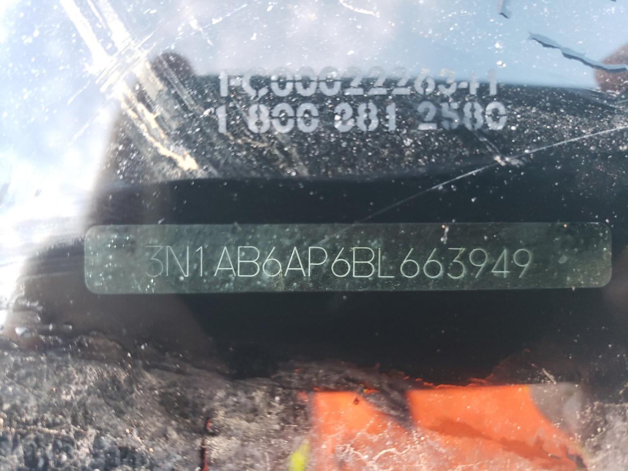 2011 Nissan Sentra 2.0 VIN: 3N1AB6AP6BL663949 Lot: 42430274