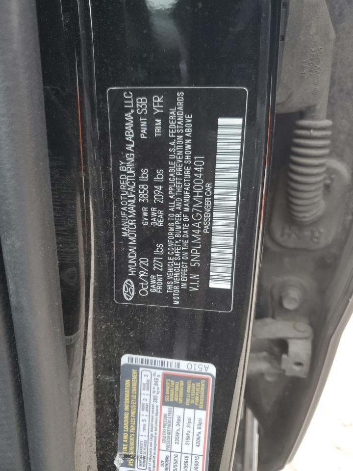 5NPLM4AG7MH004401 2021 Hyundai Elantra Sel