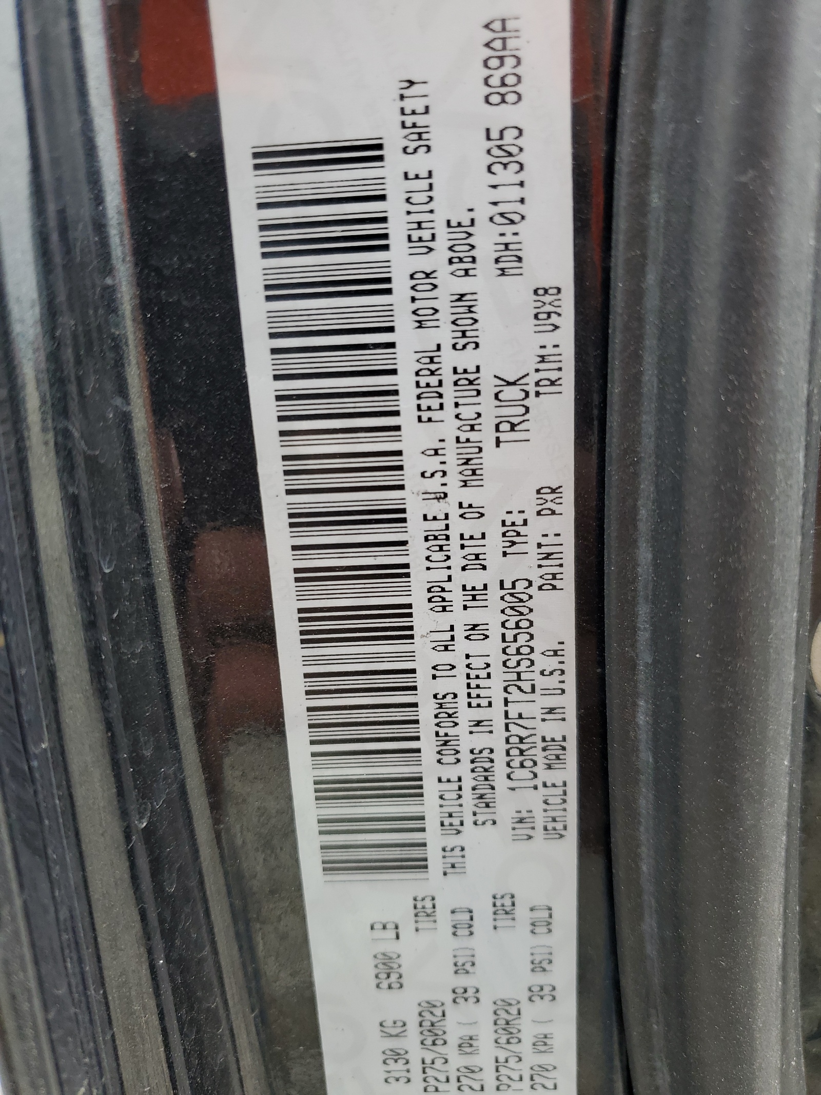 1C6RR7FT2HS656005 2017 Ram 1500 St