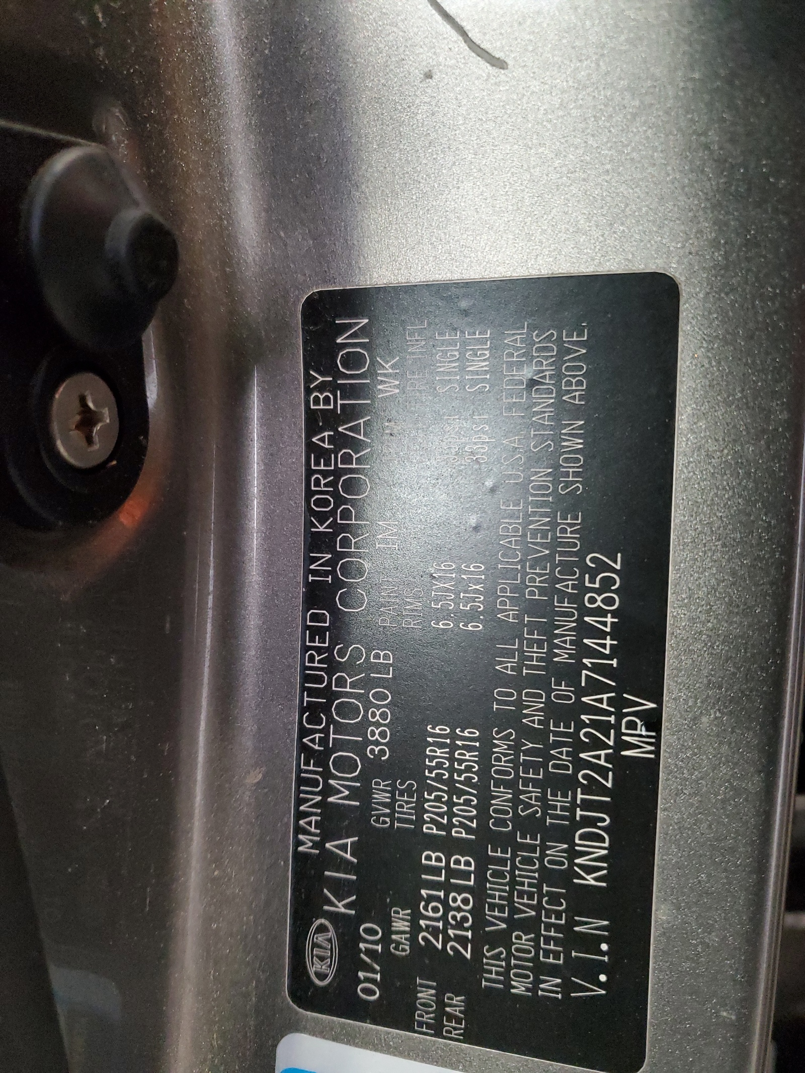 KNDJT2A21A7144852 2010 Kia Soul +