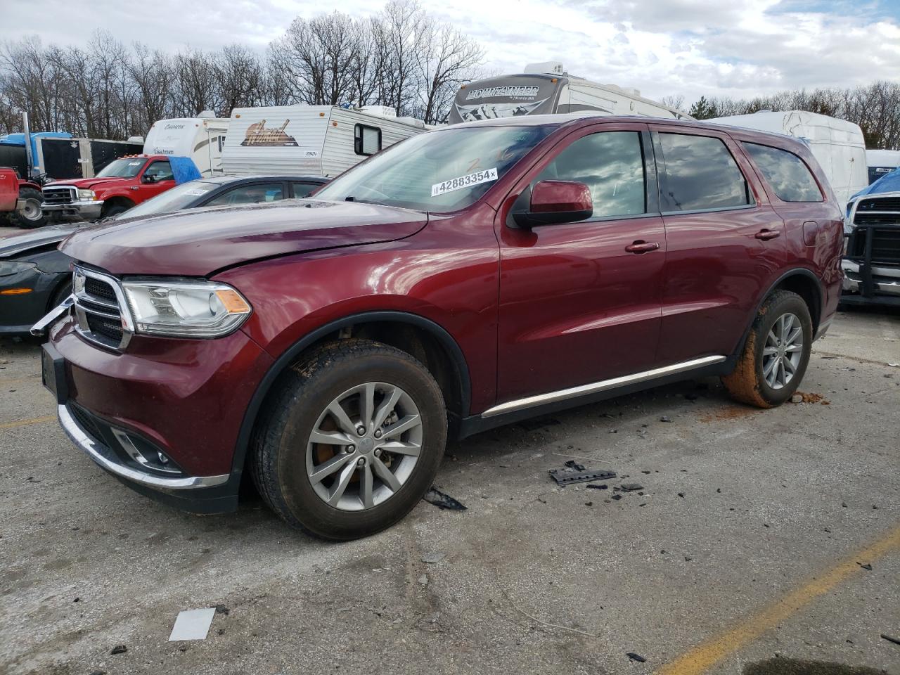 2018 Dodge Durango Sxt VIN: 1C4RDJAG5JC416896 Lot: 42883354