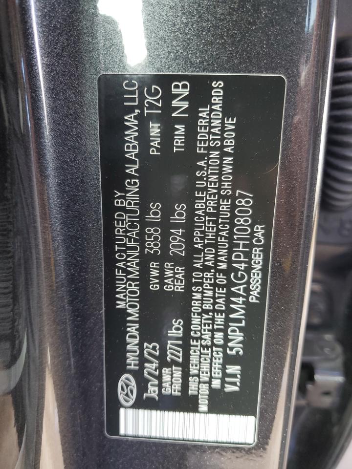 2023 Hyundai Elantra Sel VIN: 5NPLM4AG4PH108087 Lot: 42739624