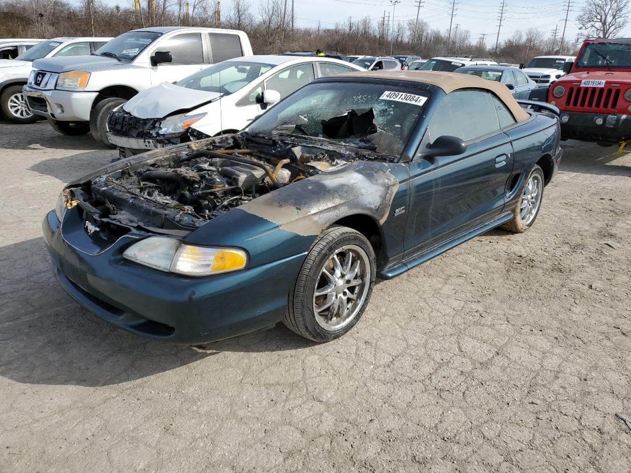 1994 Ford Mustang Gt na sprzedaż w Cahokia Heights, IL - Burn