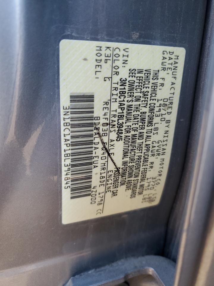 3N1BC1AP1BL394845 2011 Nissan Versa S