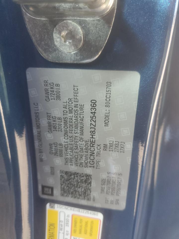 1GCNCREH8JZ254360 CHEVROLET ALL Models 2018