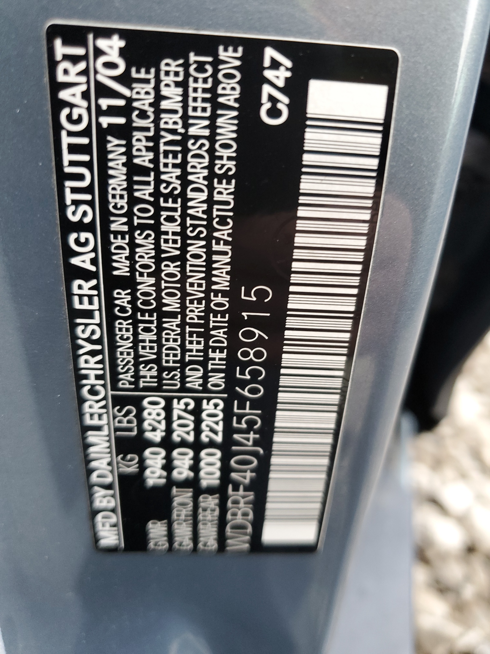 WDBRF40J45F658915 2005 Mercedes-Benz C 230K Sport Sedan