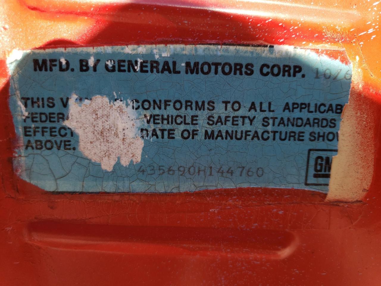 1970 Buick Skylark VIN: 435690H144760 Lot: 44207354