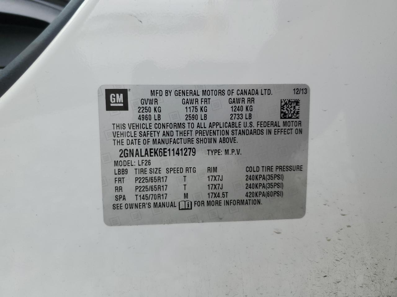 2014 Chevrolet Equinox - Image 13