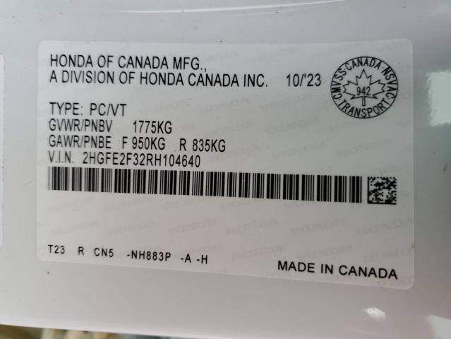 2024 HONDA CIVIC EX