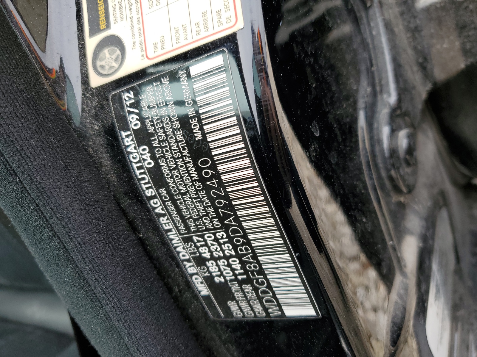 WDDGF8AB9DA792490 2013 Mercedes-Benz C 300 4Matic