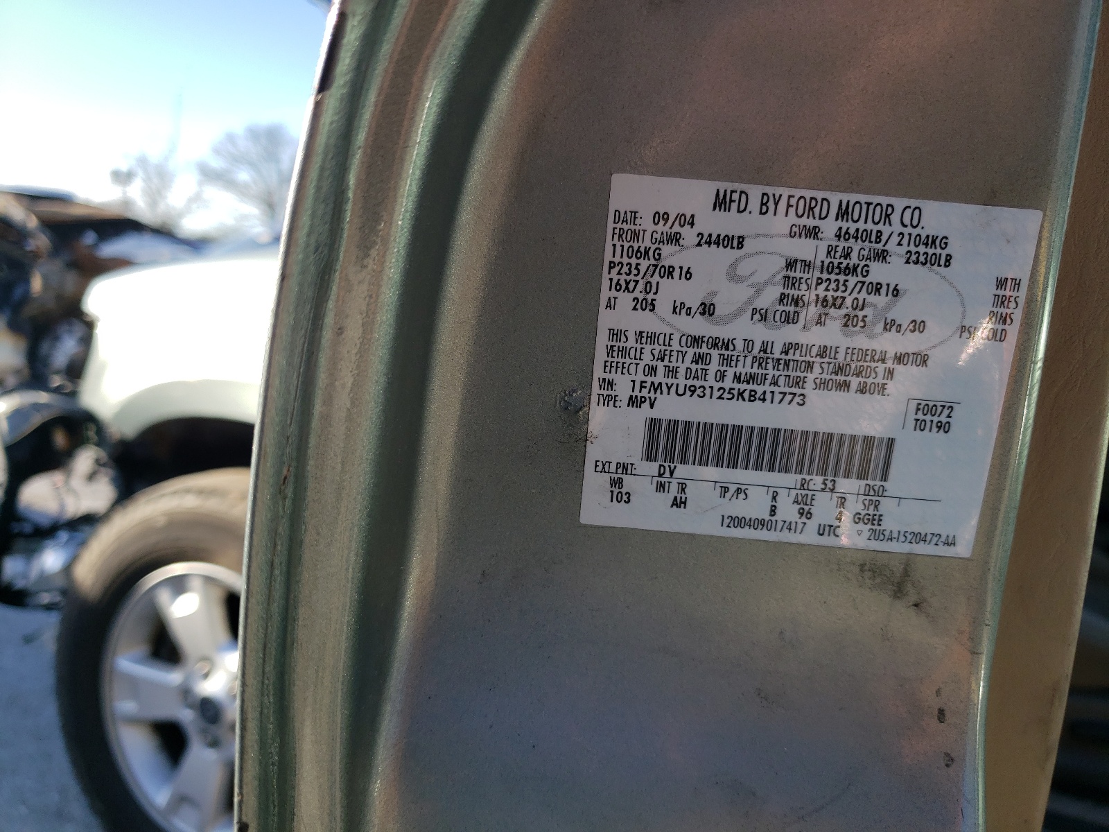 1FMYU93125KB41773 2005 Ford Escape Xlt