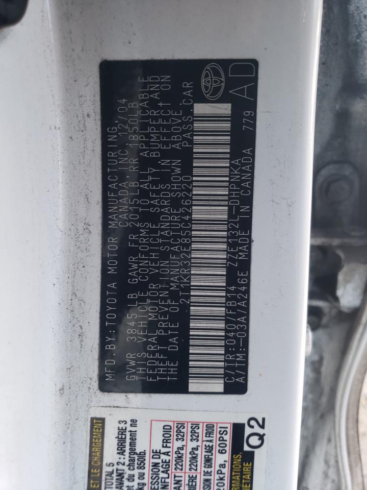 2005 Toyota Corolla Matrix Xr VIN: 2T1KR32E85C426220 Lot: 41647074