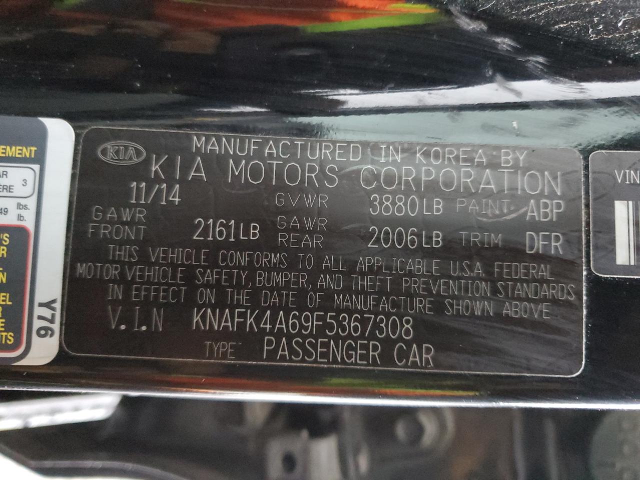 2015 Kia Forte Lx VIN: KNAFK4A69F5367308 Lot: 39410184