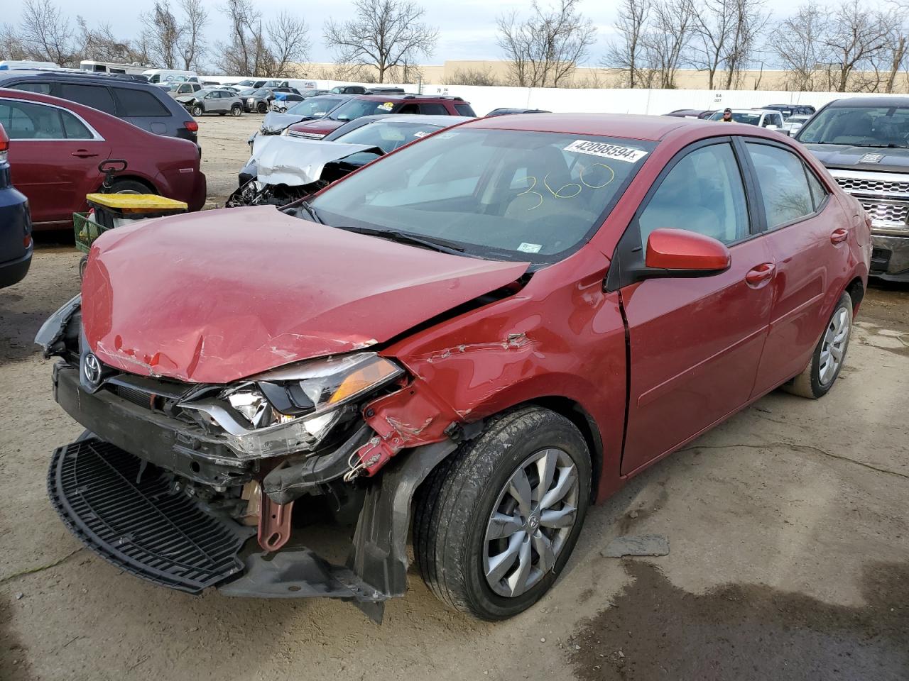 2015 Toyota Corolla L VIN: 5YFBURHE6FP256286 Lot: 42098594