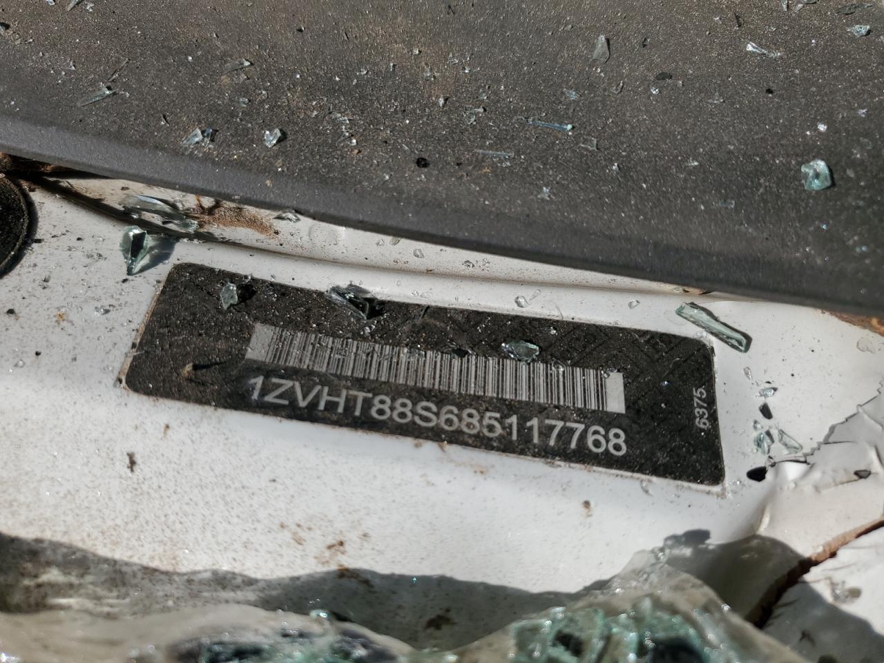 2008 Ford Mustang Shelby Gt500 VIN: 1ZVHT88S685117768 Lot: 45095774