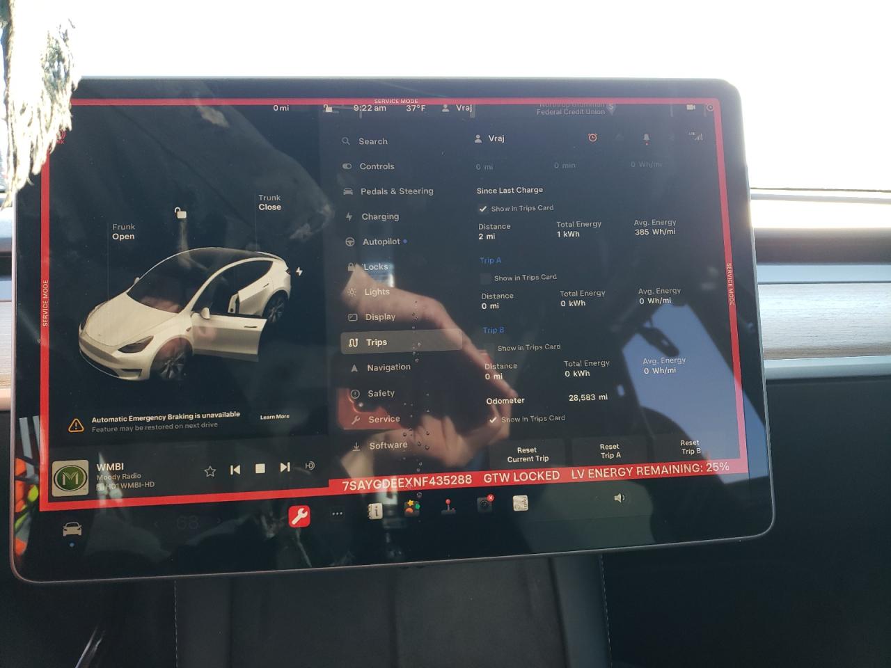 7SAYGDEEXNF435288 2022 Tesla Model Y