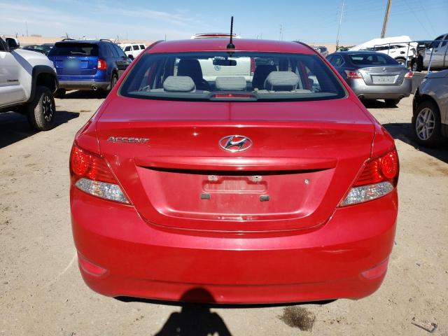  HYUNDAI ACCENT 2012 Червоний