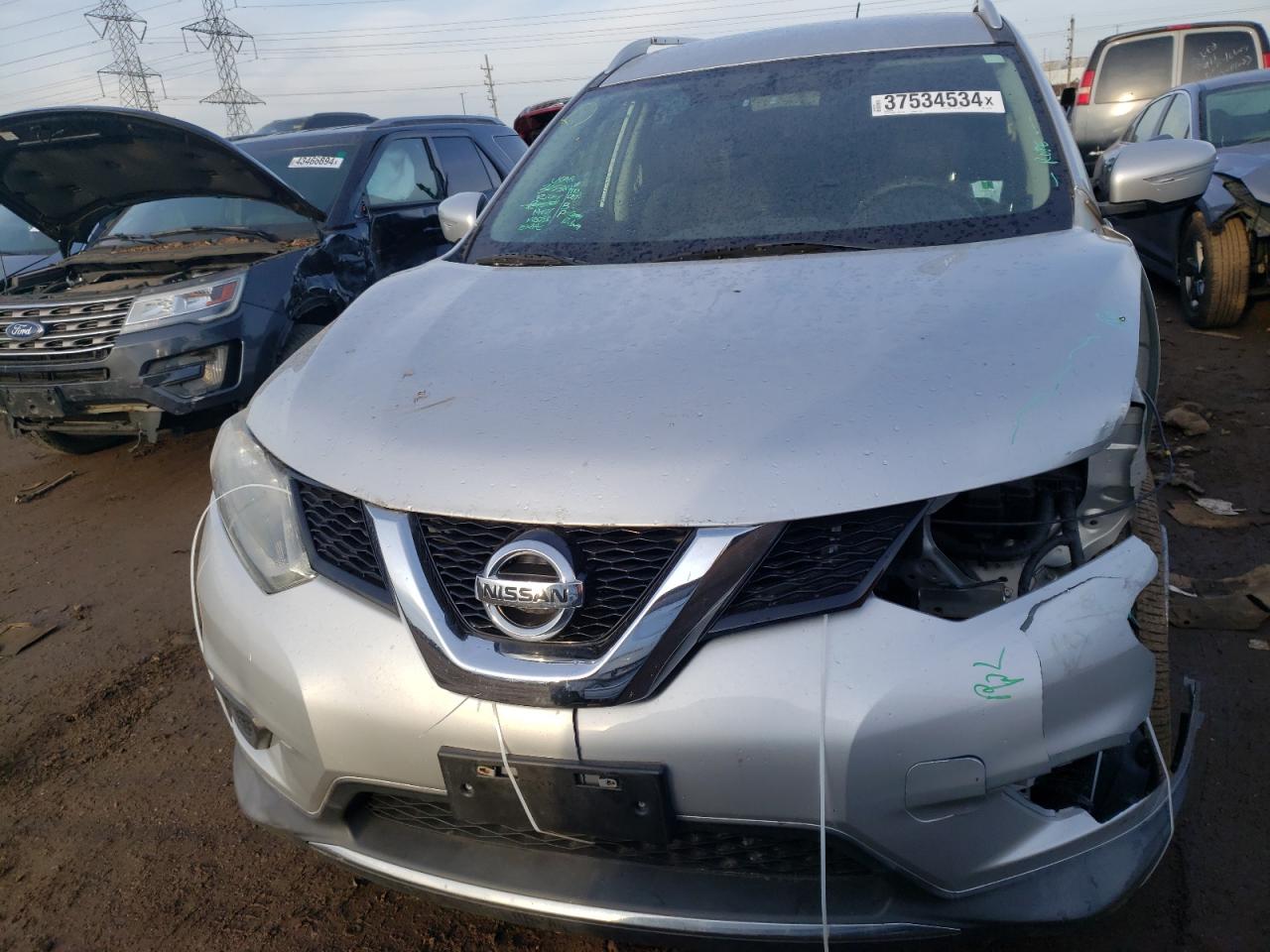 2015 Nissan Rogue S VIN: KNMAT2MV1FP541636 Lot: 37534534