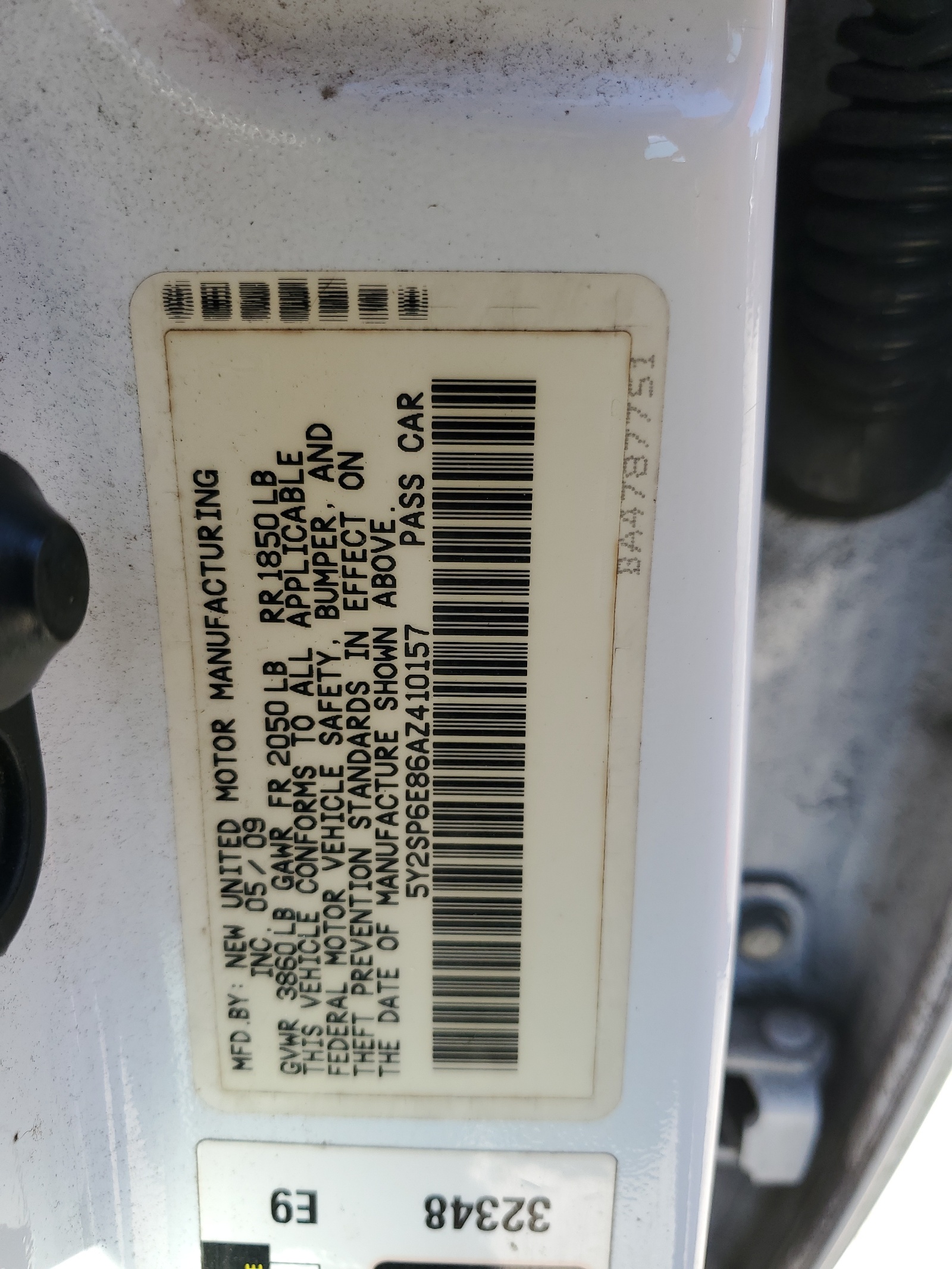 5Y2SP6E86AZ410157 2010 Pontiac Vibe