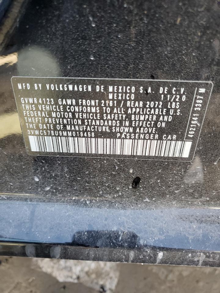 2021 Volkswagen Jetta S VIN: 3VWC57BU9MM019458 Lot: 41240314