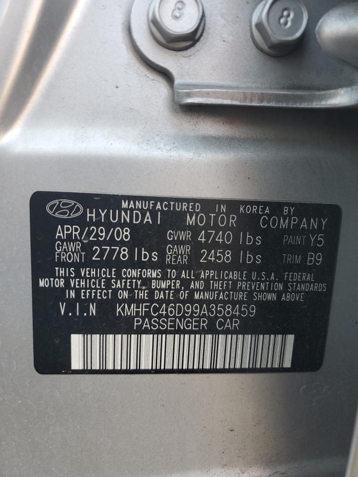 KMHFC46D99A358459 2009 Hyundai Azera Gls