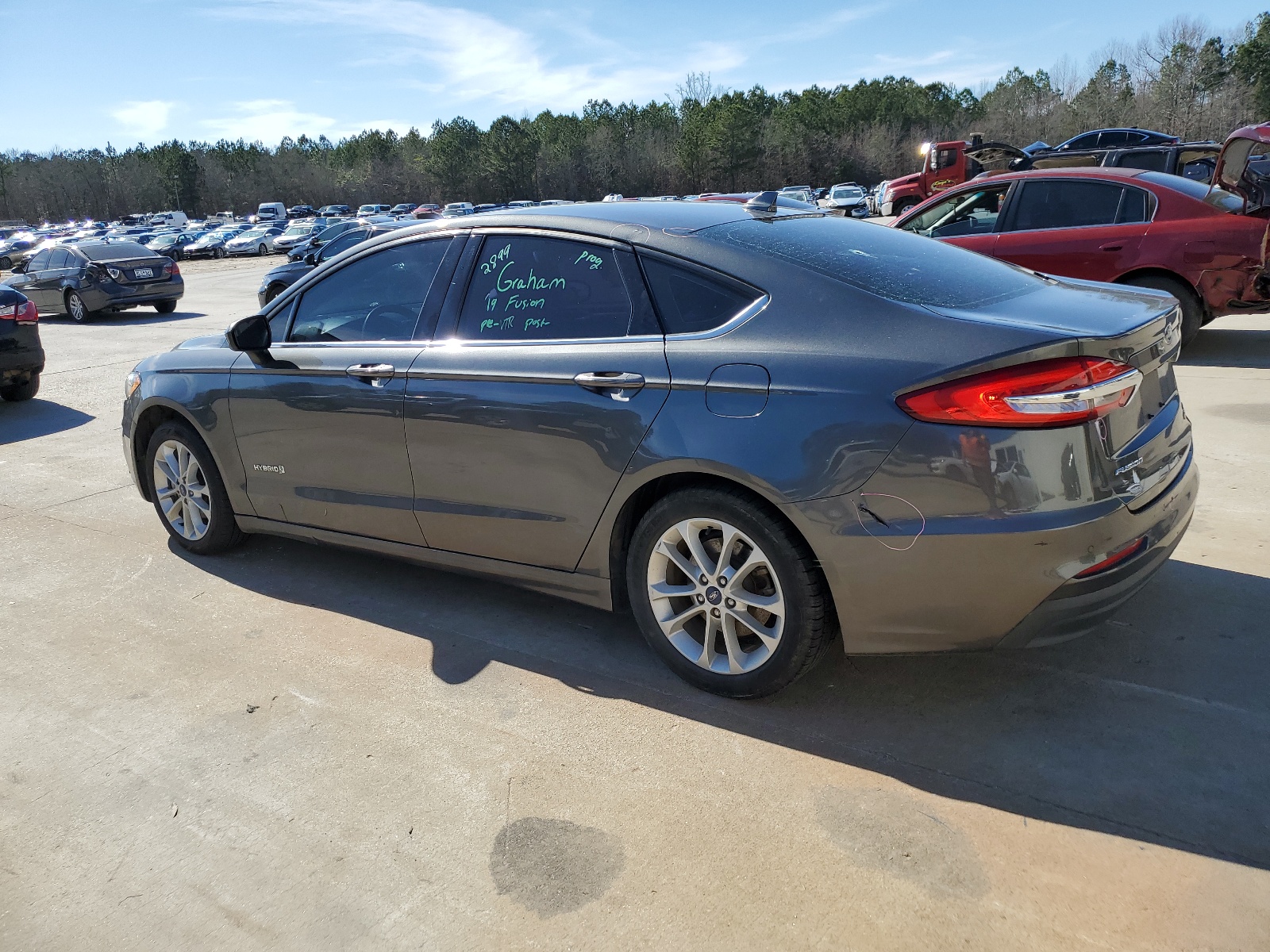 2019 Ford Fusion Se vin: 3FA6P0LU8KR119976