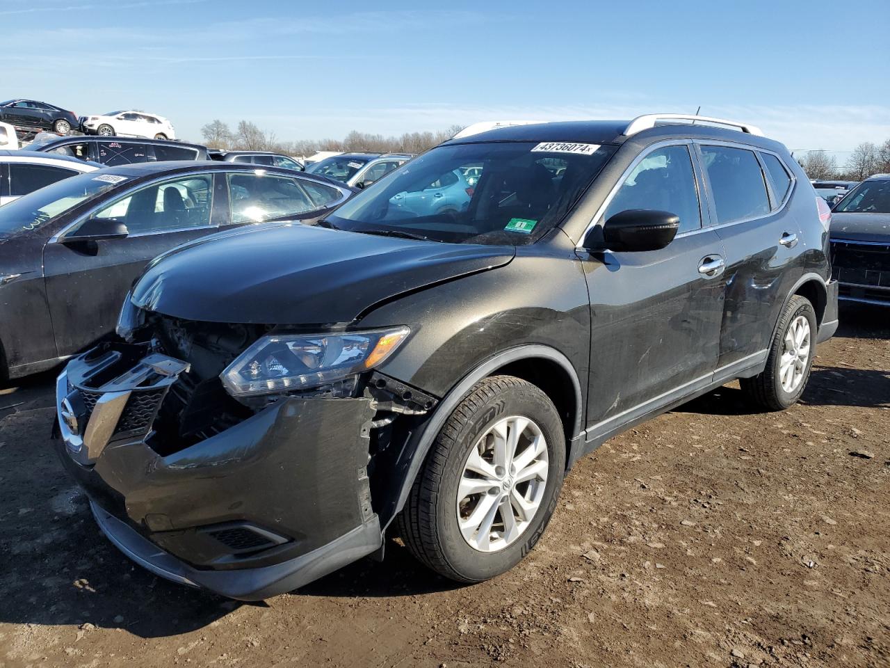 2016 Nissan Rogue S VIN: KNMAT2MV9GP676378 Lot: 43736074