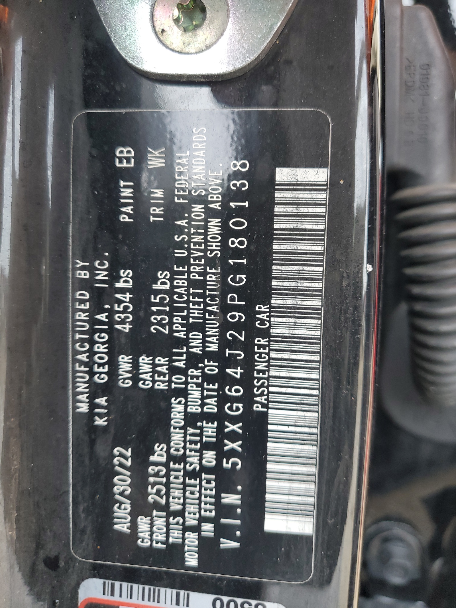 5XXG64J29PG180138 2023 Kia K5 Gt Line